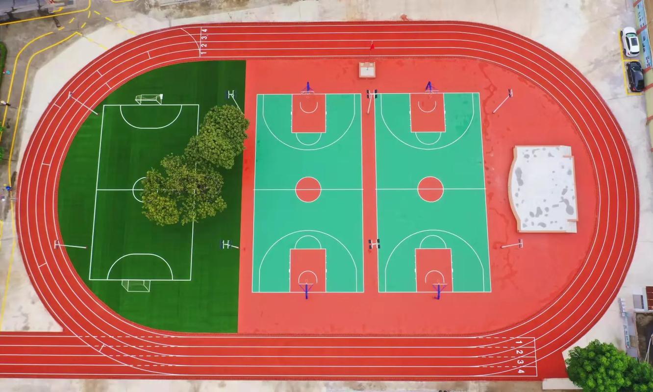 曲靖市学校塑胶跑道篮球场 - 方案
